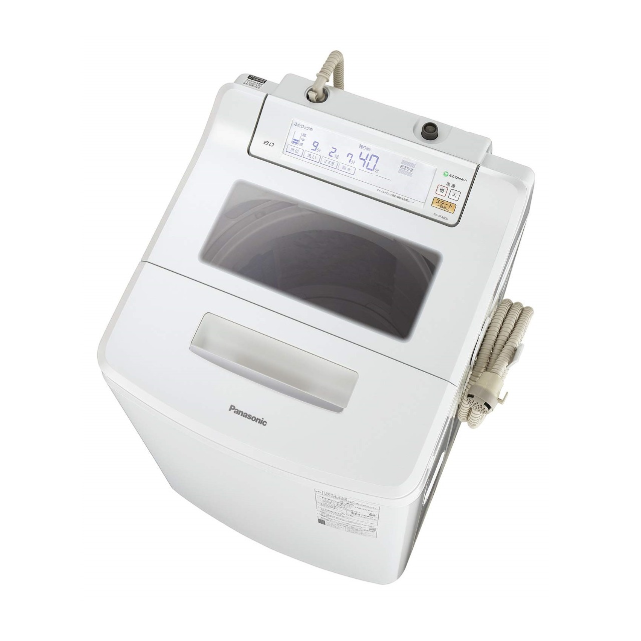 パナソニックJコンセプトNA-JFA806全自動洗濯機